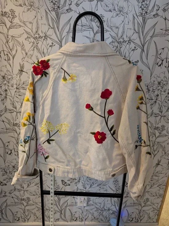 NWT Anthropologie Embroidered Floral Jacket | Size Small - Picture 4 of 12